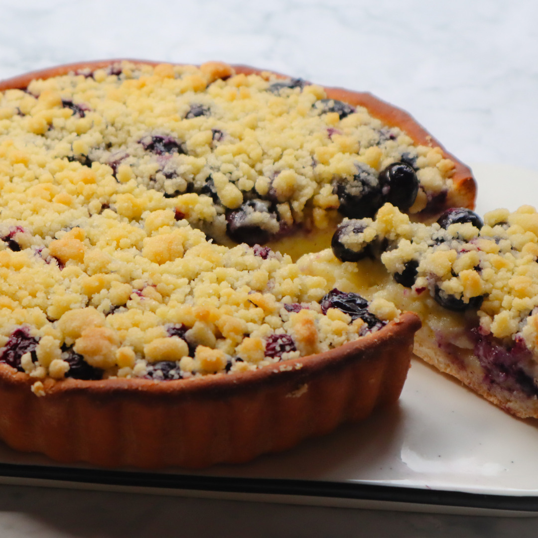 blueberry crumble cake