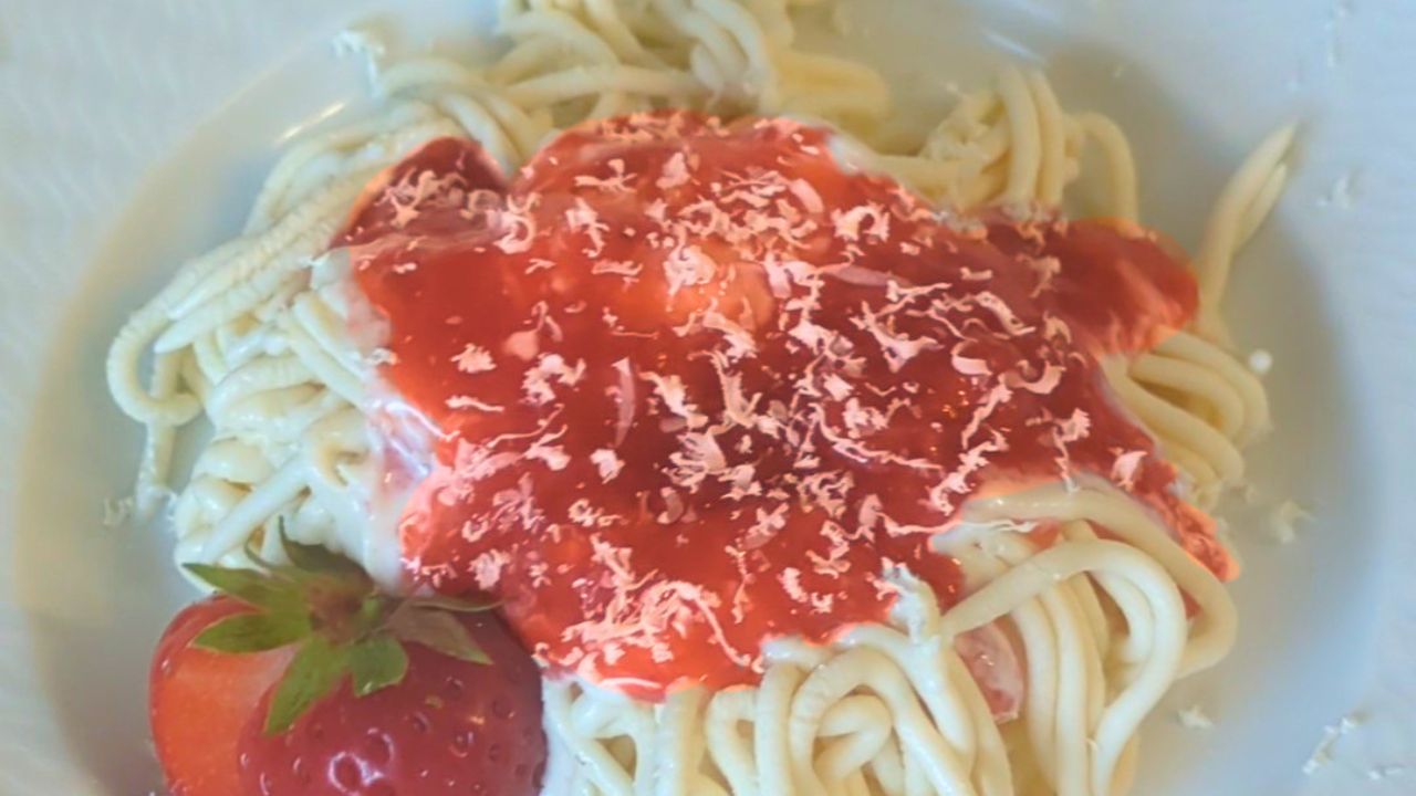 スパゲッティアイスの作り方 完成写真